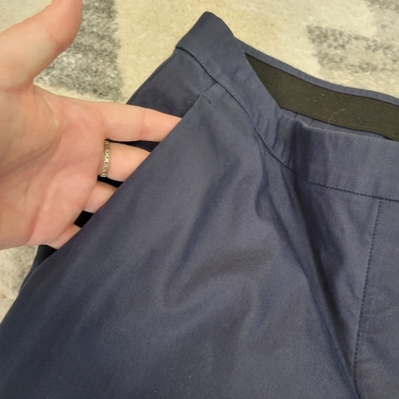 Theory Thaniel Approach Pants Navy Blue Size 8 Pullon - Picture 5 of 8